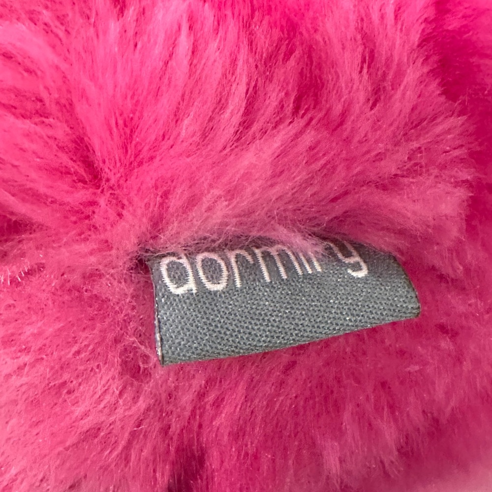 Luxurious Pink Faux Fur Pillow - Picture 3 of 3